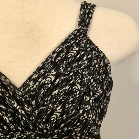 Armani Exchange Black/White Sweetheart Peplum Top - Picture 3 of 15